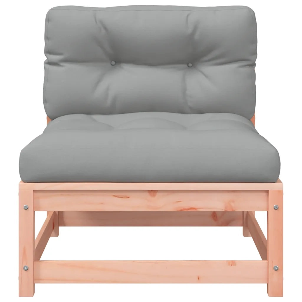 Divano da Giardino Senza Braccioli con Cuscini e Poggiapiedi-Sofa da Giardino-Divano da esterno 717739