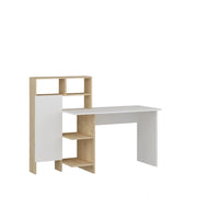 Scrivania in legno "Bugra" - 135 x 60 x 111 cm - Bianco