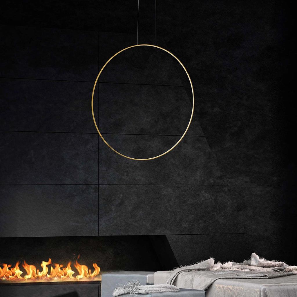Lampada a sospensione oro Mirror S Ø60 LED CCT IP44