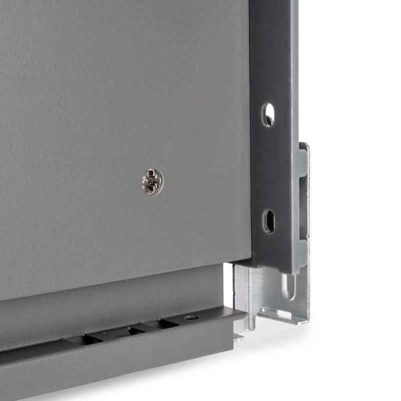 Cassetto esterno Vertex con regolazione 3D altezza 131mm, 40kg, spessore del pannello di 18mm, profondità 350mm, Acciaio