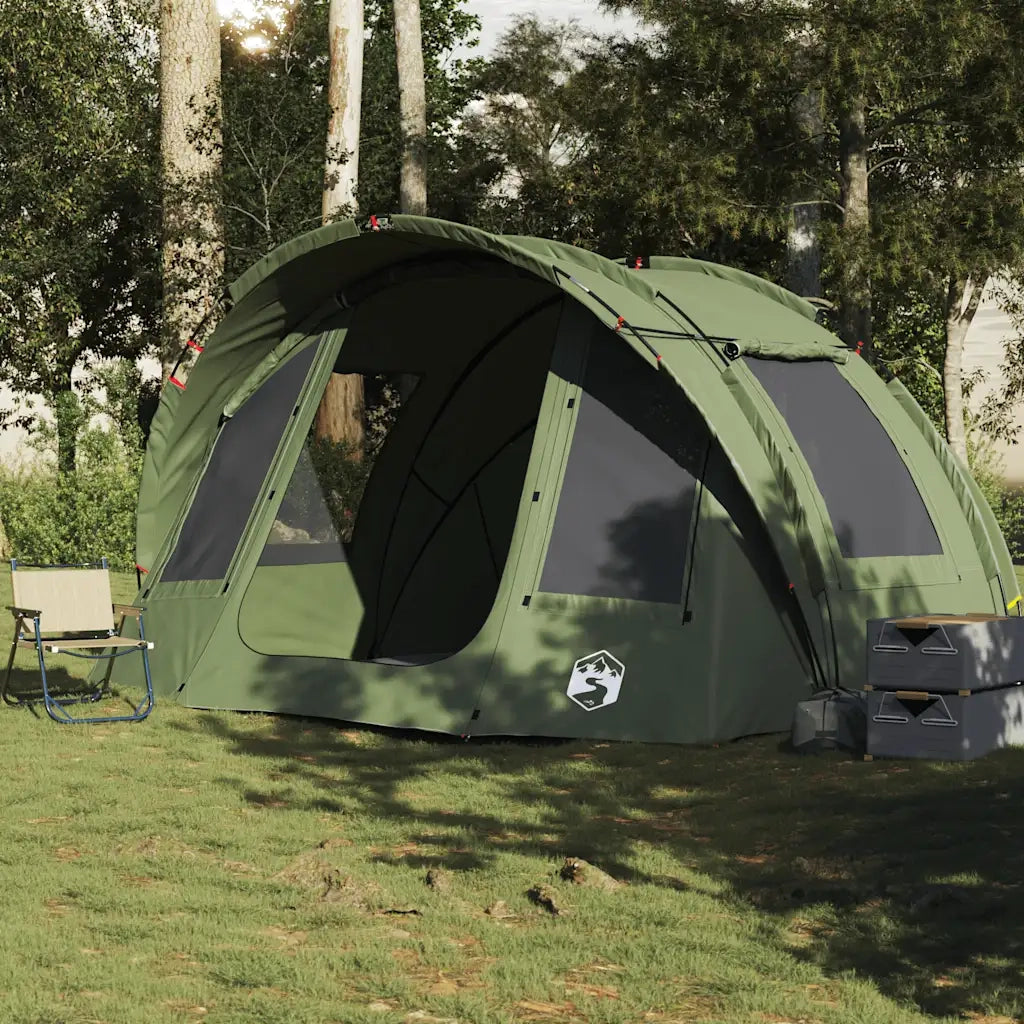 Tenda da Pesca per 2 Persone Verde Oliva Impermeabile