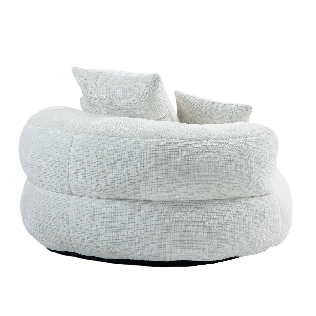 Divano Poltrona Gaming con Cuscini ¨C MINIMAL ¨C Beige, Chenille, Singolo