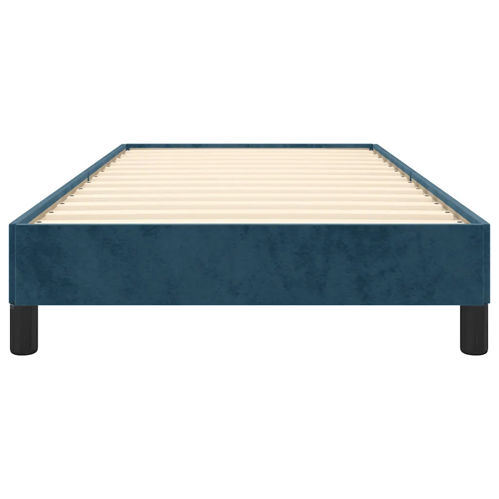 Giroletto senza Materasso Blu Scuro 90x200 cm in Velluto 346956
