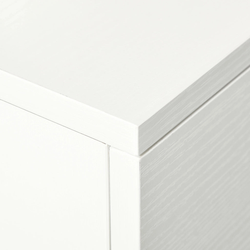 Scrivania con cassetti e ruote ¨C Xylo ¨C Bianco salvaspazio 100x36x88cm