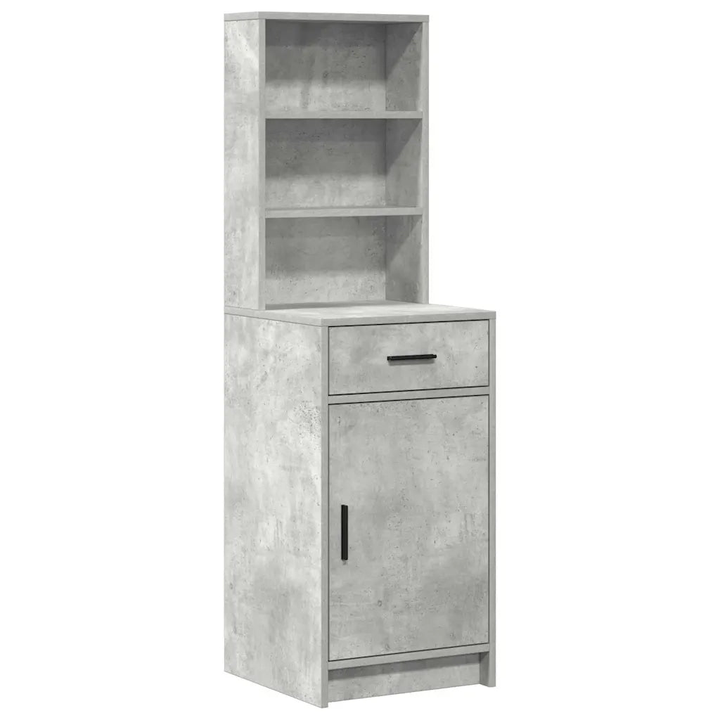 Set da tavolo da trucco con LED con porta 2 pcs Grigio cemento 3334275
