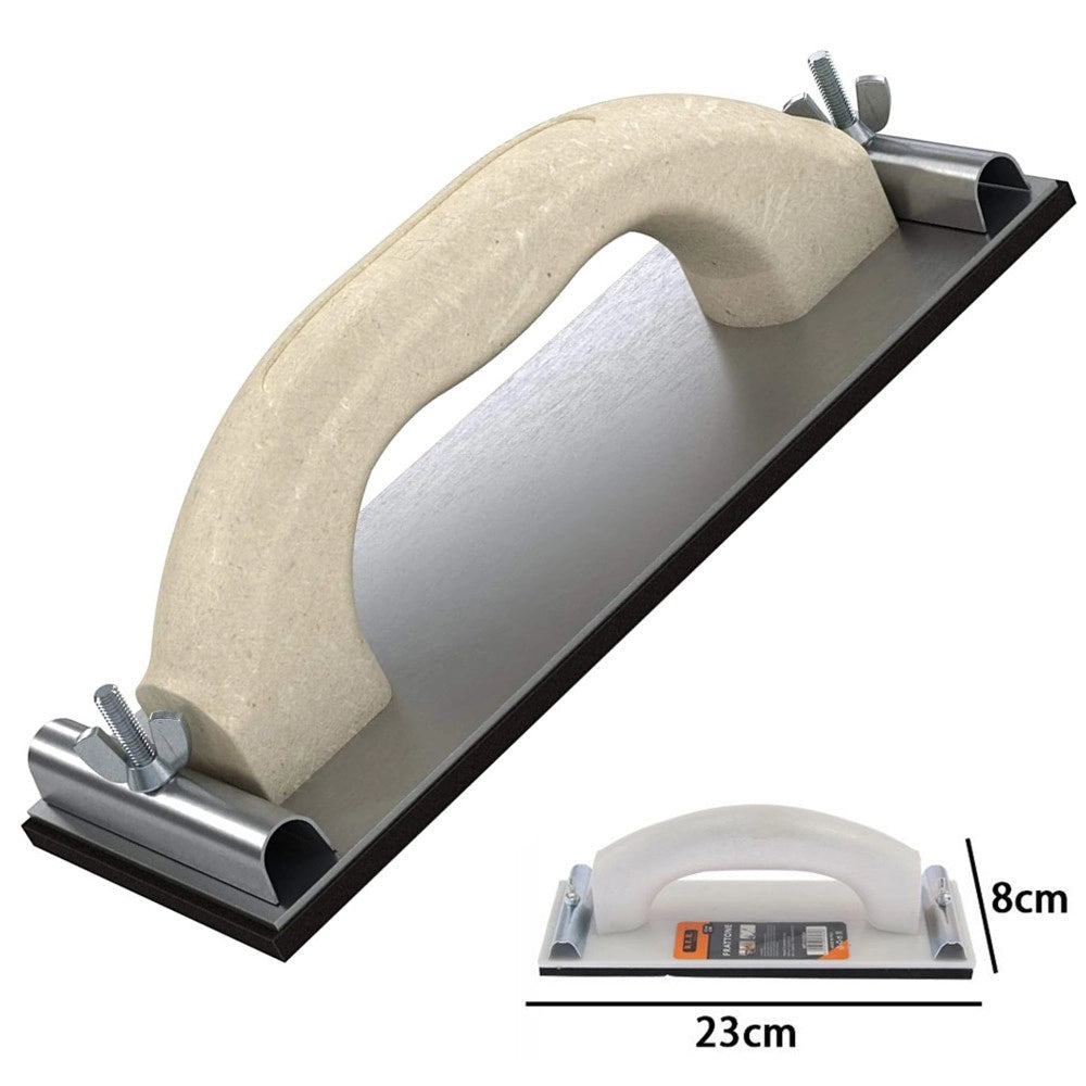 Trade Shop - Supporto Per Carta Vetrata Smerigliatrice Levigatrice Manuale A Mano 23x8cm -