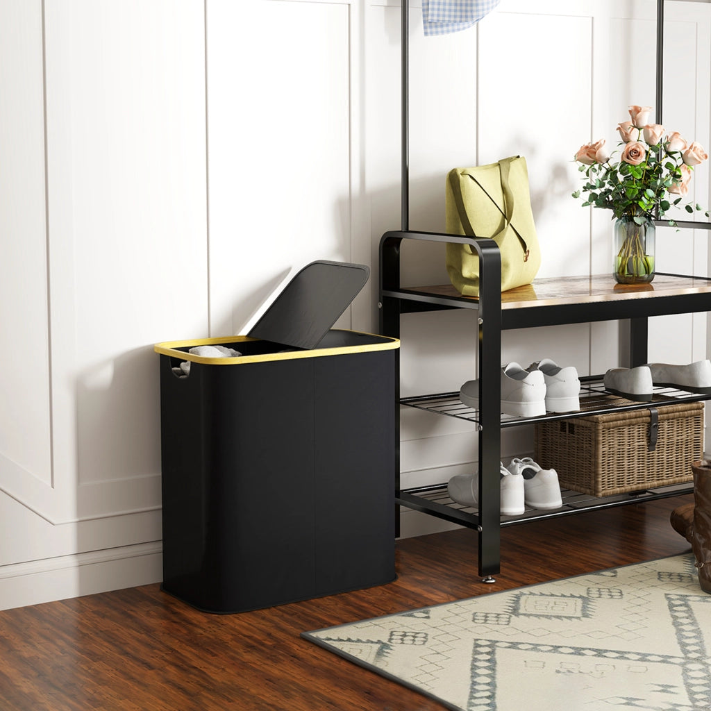 Cestello pieghevole per biancheria ¨C Minimal ¨C 80 L nero