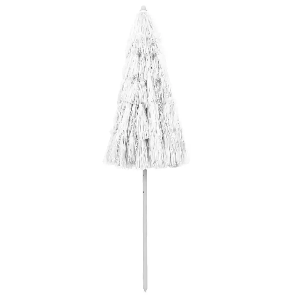 Ombrellone da Spiaggia-Ombrellone da mare Hawaii Bianco 240 cm
