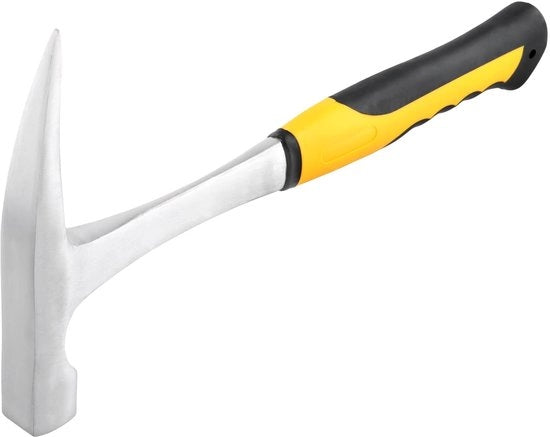 Martello da roccia 850 ml - Martello punteggiato - Manico antiscivolo - Martello geologico - Miniera all'aperto - Progettazione shockresistente