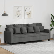Divano a 3 Posti-Sofa 3 Posti Grigio Chiaro 180 cm in Tessuto 449614