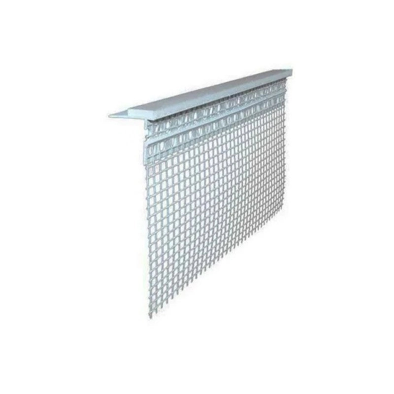 Profilo in pvc con rete per davanzale barra 2 metri - bianco