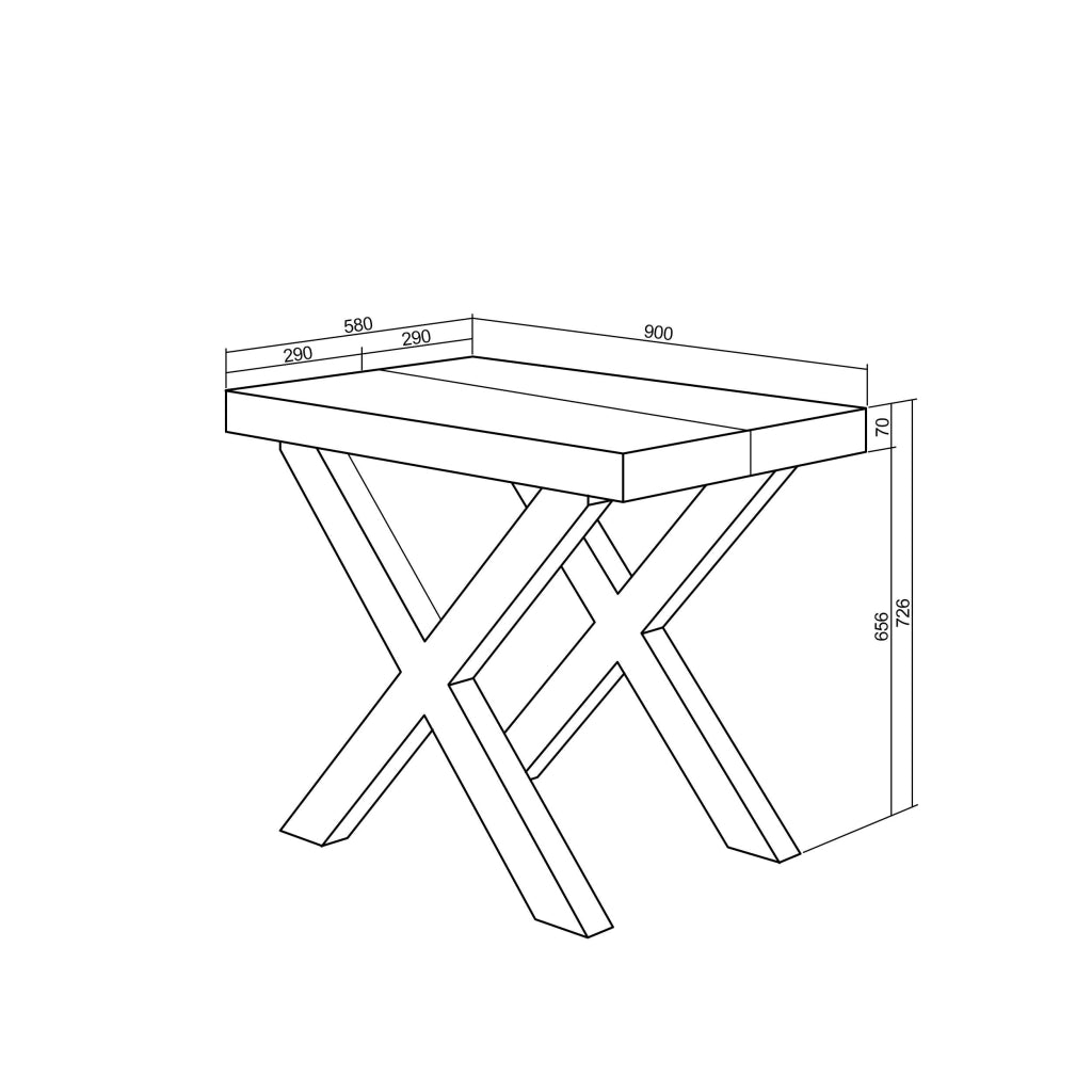 Consolle allungabile, 58 fino 180x90x73cm, Per 8 persone, Gambe in legno, Bianco RF2771