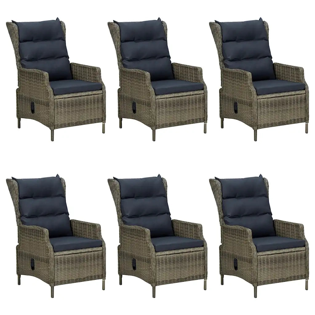 Set da Pranzo da Giardino 7 pz Marrone 3067934