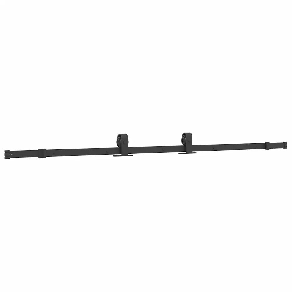 Porta Scorrevole con Ferramenta Nera 76x205 cm in Vetro ESG 3375949
