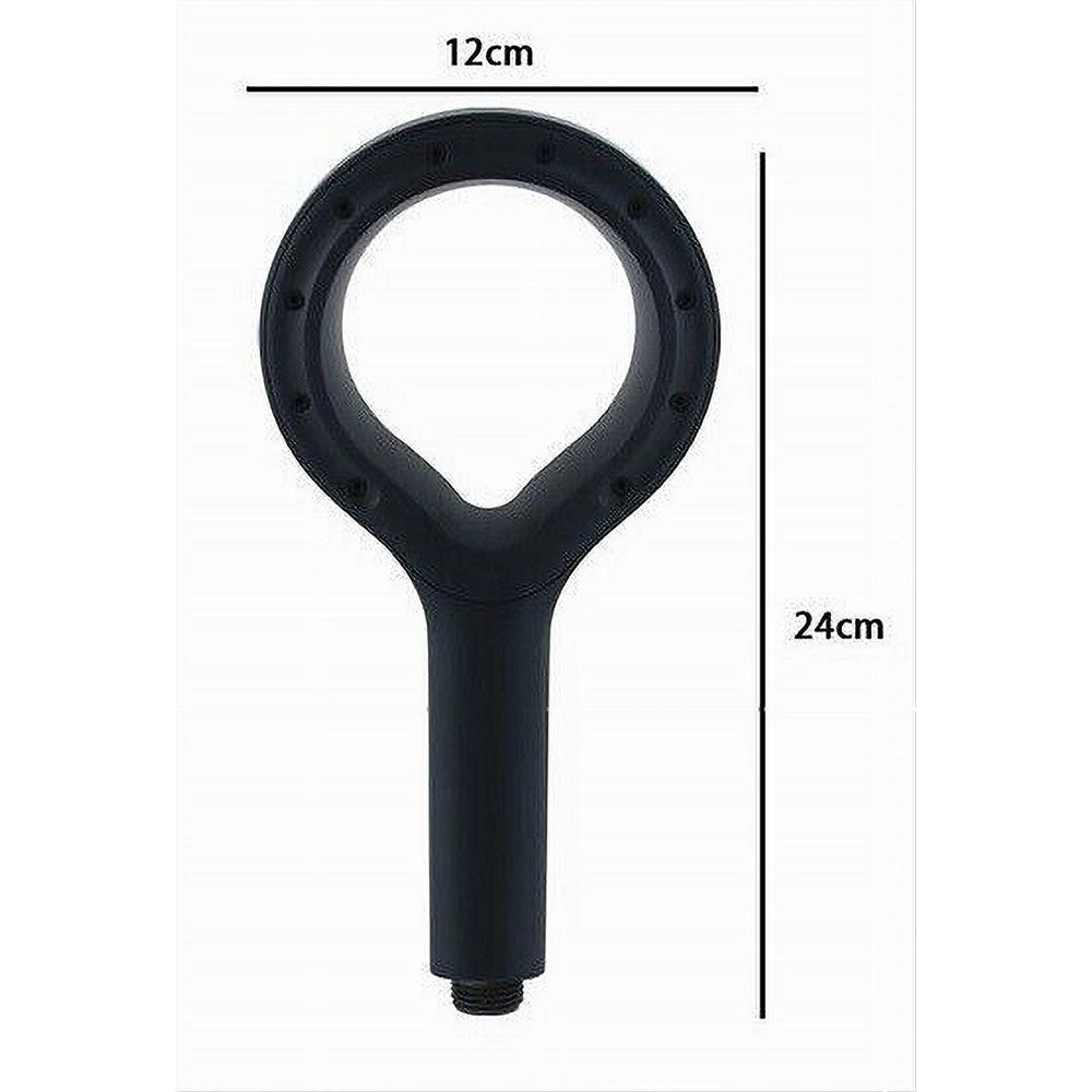 Trade Shop - Doccetta Regolabile Doccino Soffione Doccia Bagno Cornetta Moderno Nero 87515 -