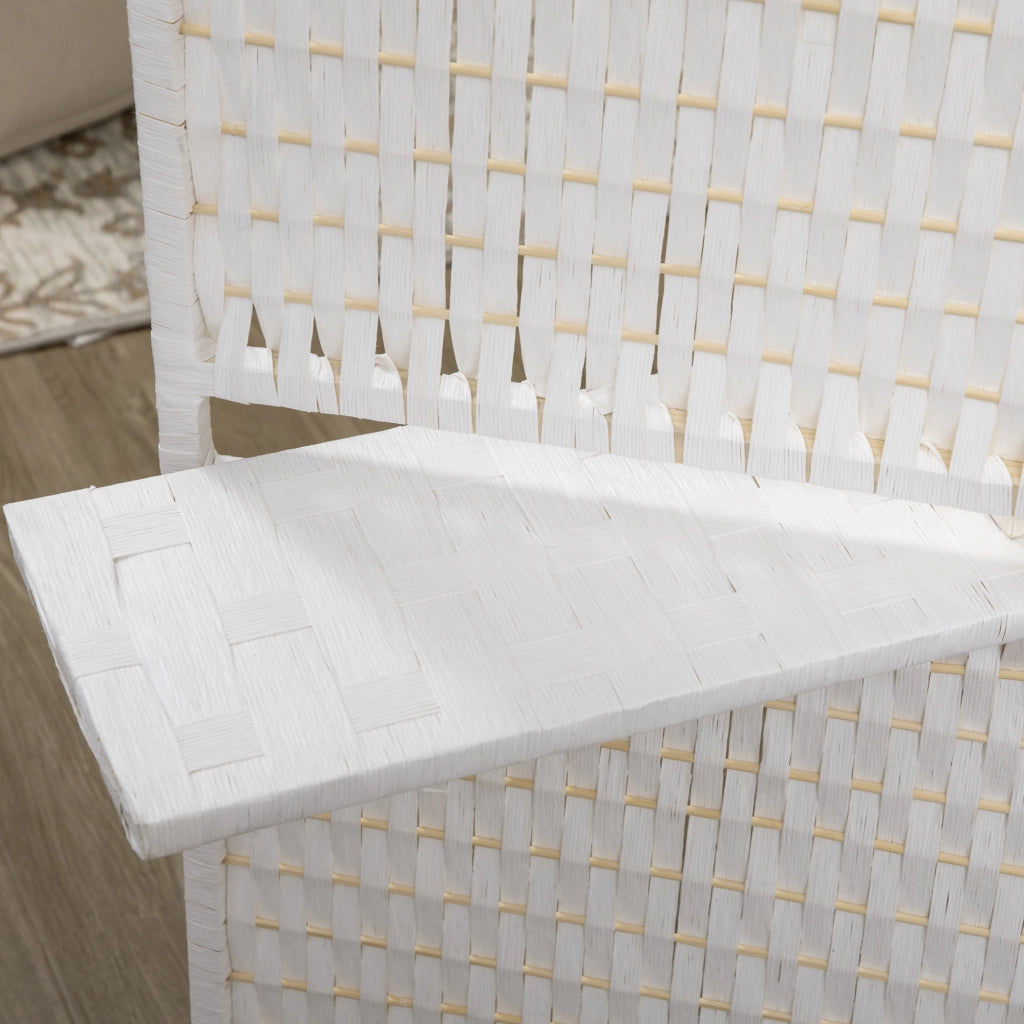 Libreria divisorio con ripiani ¨C Minimal ¨C bianco paille 80x30x180