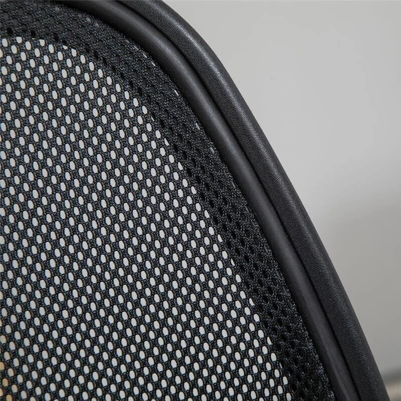 SEDIA DA UFFICIO AD ALTEZZA REGOLABILE CON BRACCIOLI ROTELLE E SEDUTA IMBOTTITA, 60X56X110-132 CM  NERA
