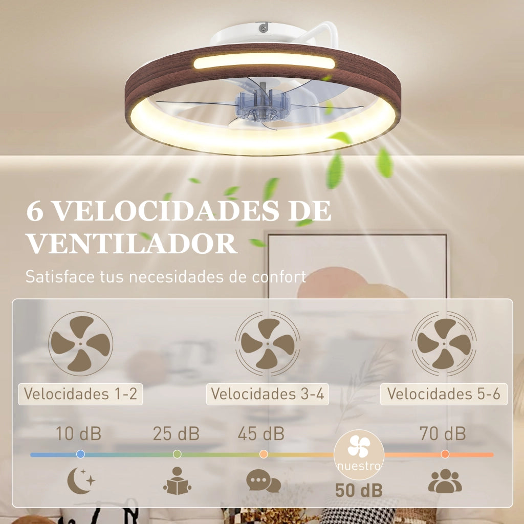 Ventilatore da Soffitto con Luce LED 40W ¨C Minimal ¨C Grigio