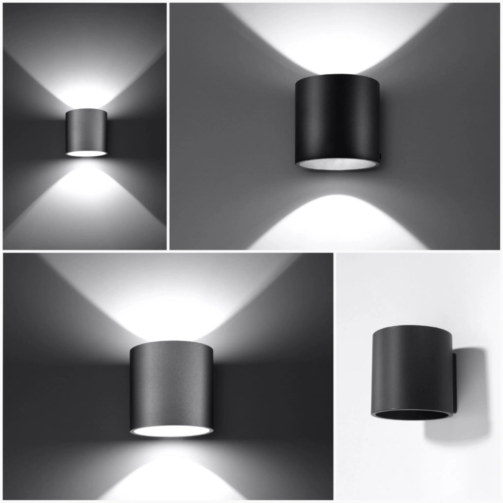Lampada da parete ORBIS 1 grigio