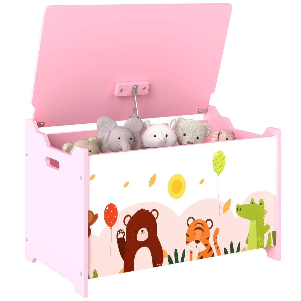 Cassa Giocattoli con Coperchio ¨C Minimal ¨C Rosa 60x37x39 cm
