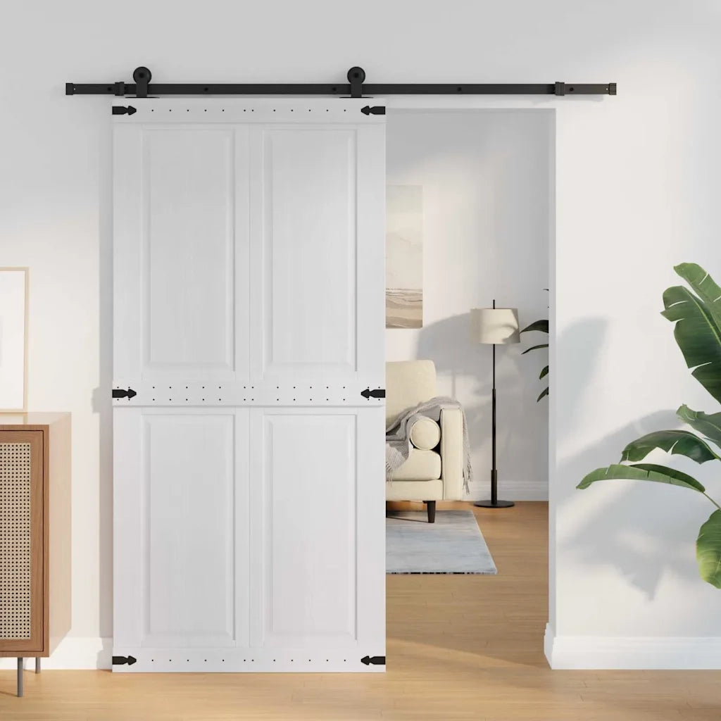 Porta Corona Bianco 100 x 210 cm Legno multistrato