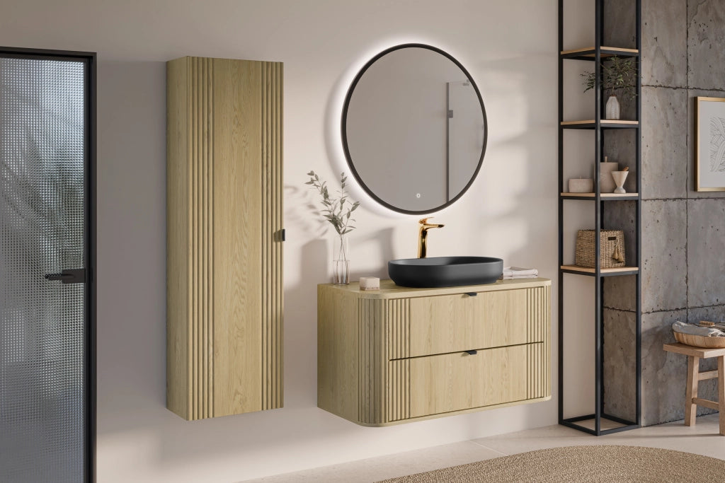 Set mobili bagno 100 cm con piano Ovalia Cremona 100 cm