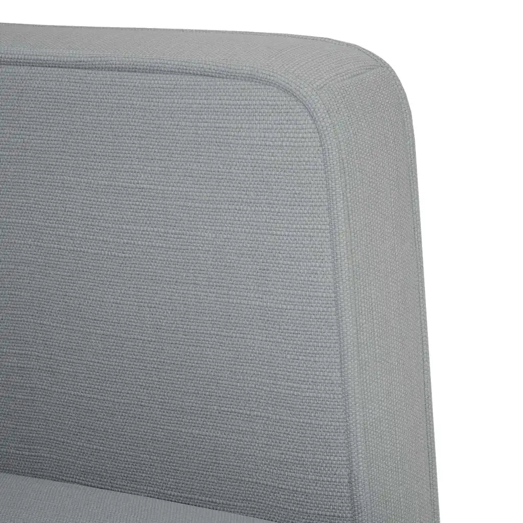 Divano Sedia con Braccioli-Poltrona-Sofa Relax Grigio Chiaro 53 cm in Tessuto