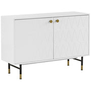 Credenza Bianca 2 Ante Mobiletto Portaoggetti Moderno E Minimalista
