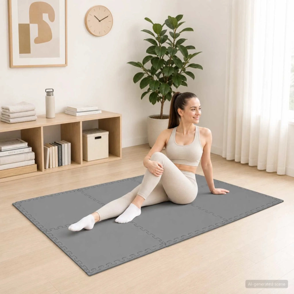 Tappeti 12 pcs Grigio 4,32 m² Schiuma EVA 42040733