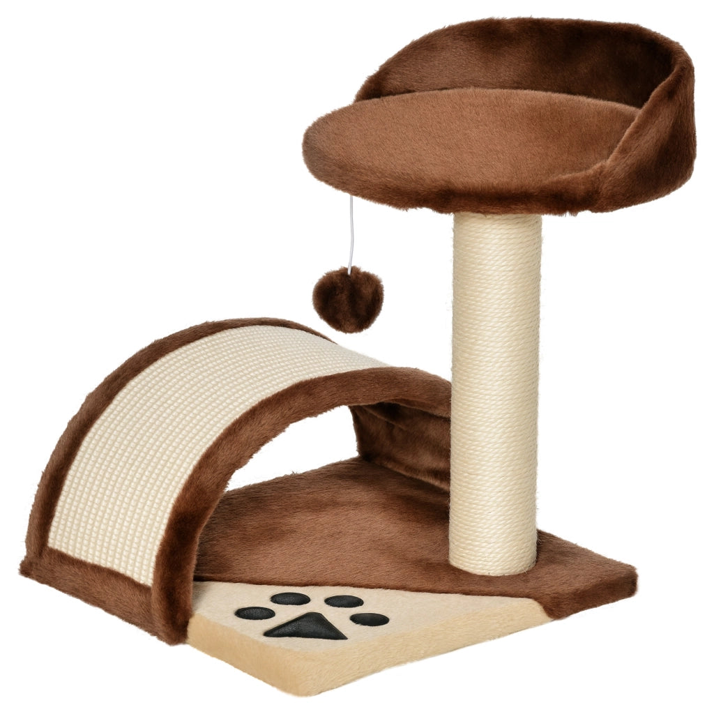 Tiragraffi Albero per Gatti ¨C Minimal ¨C Marrone 36x36x44 cm