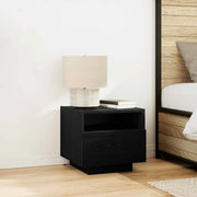 Armadio da Notte con cassetto 2 pcs Rovere Nero 40 x 39 x 37 cm 863071