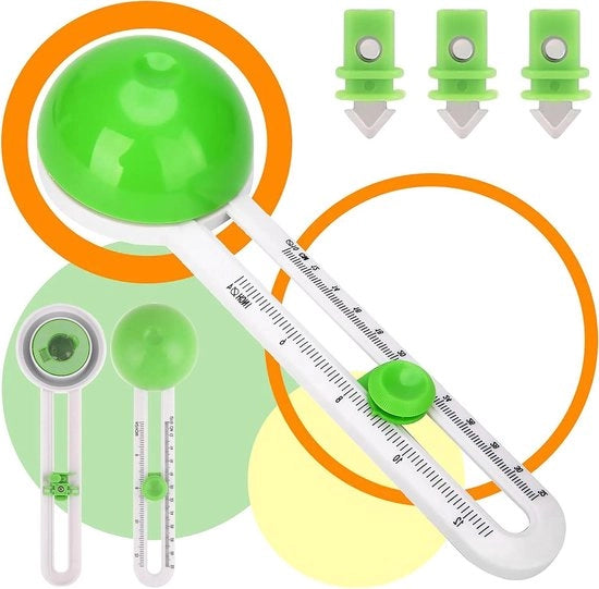 Cirkelsnijder Verstelbare - Incluso Reservemeschi - 10-32 cm