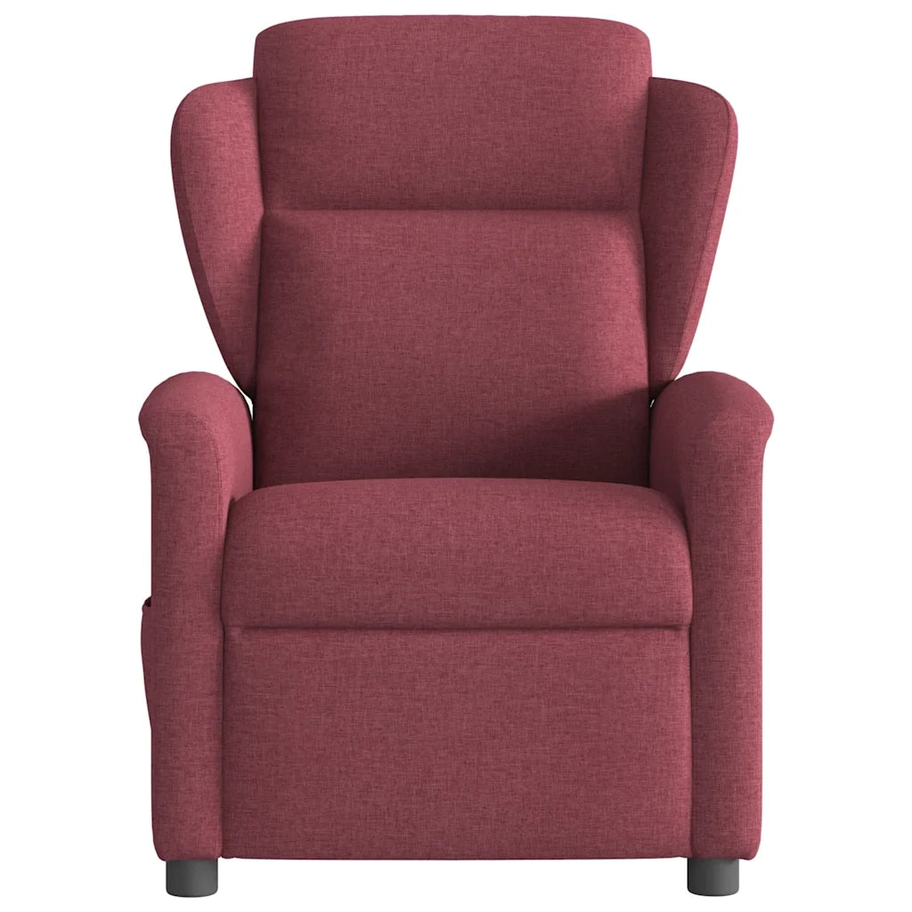 Poltrona Reclinabile in Tessuto Rosso Vino 4015579