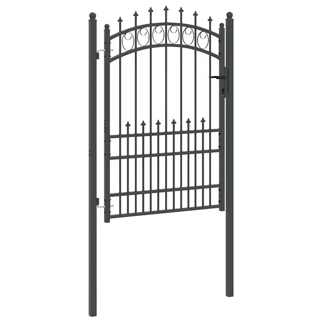 Cancello della recinzione con punte EMMEN 170 x 100 cm CFW9387668