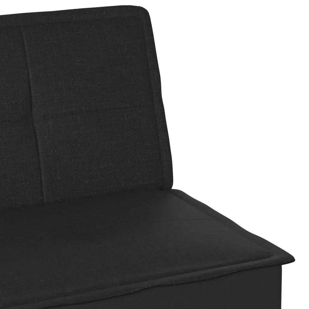 Divano Letto Nero in Tessuto 351915