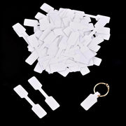 Etichette di prezzo 100 pezzi - Etichette autoadesive per prezzi - Etichette per gioielli - Etichette per prezzi - Bianche - 12 x 60 mm - Etichette di prezzo