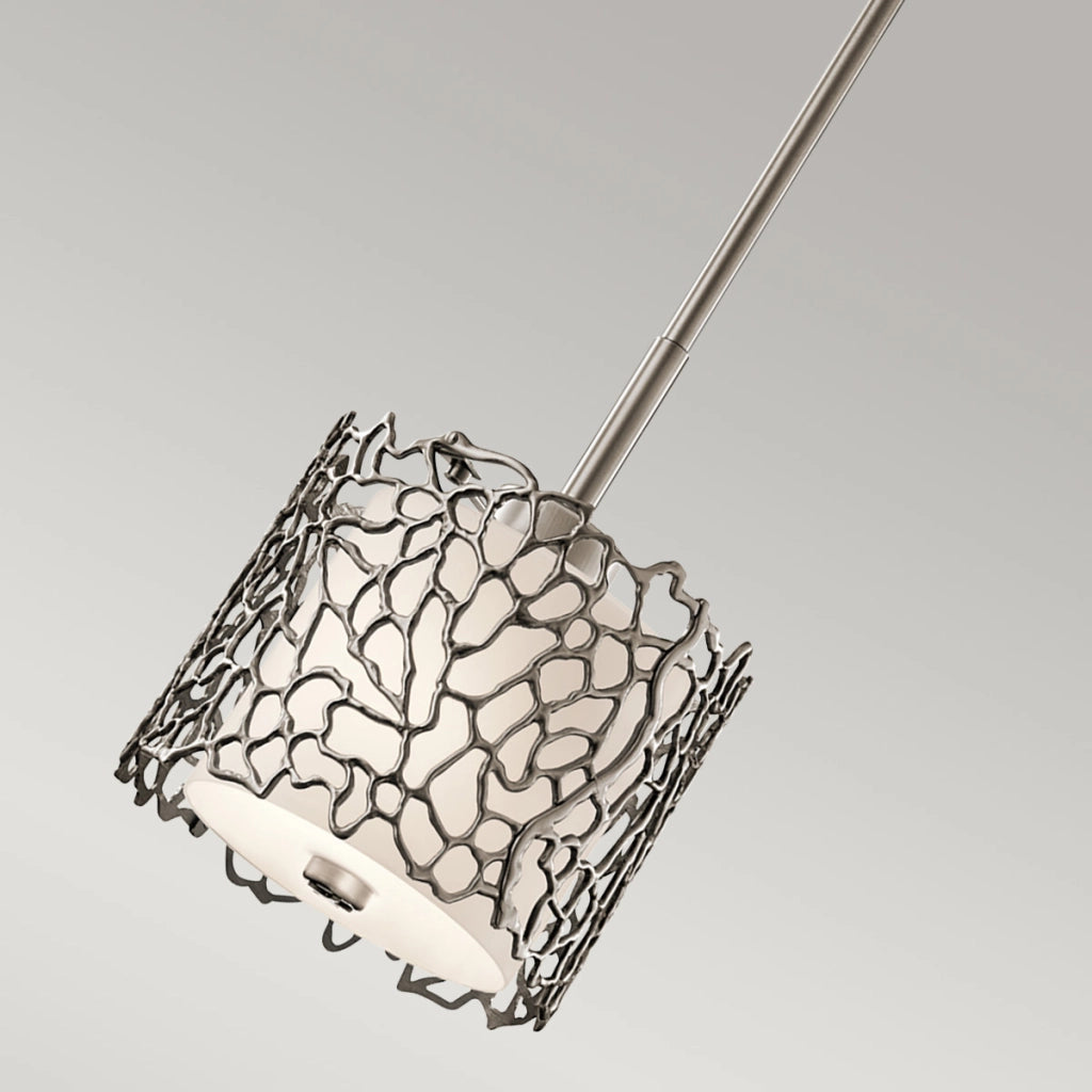 Lampada sospesa Silver Coral pewter E27 60W Kichler