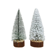 Mini albero di natale in legno innevato Kaemingk 18 cm