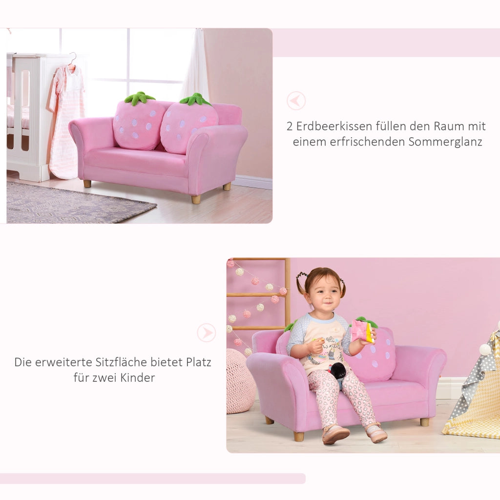 Poltrona per Bambini ¨C Minimal ¨C Rosa 90x53x48cm
