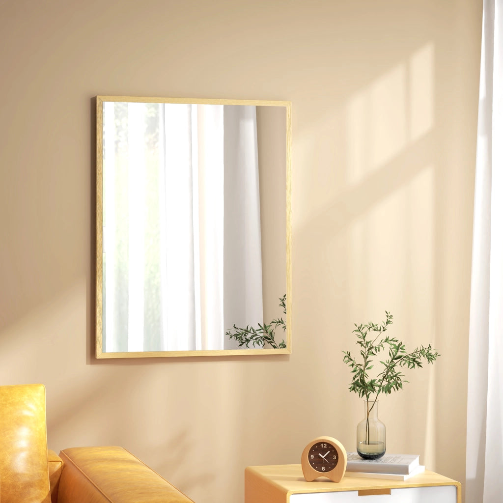Specchio da parete rettangolare ¨C Minimal ¨C Legno 90x70 cm