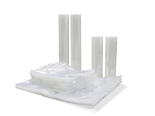 Magic Vac ACO1118 Rotoli Sacchetti Sottovuoto Goffrati 40x600cm 2 Rotoli Adatti Congelamento e Cottura Sous Vide