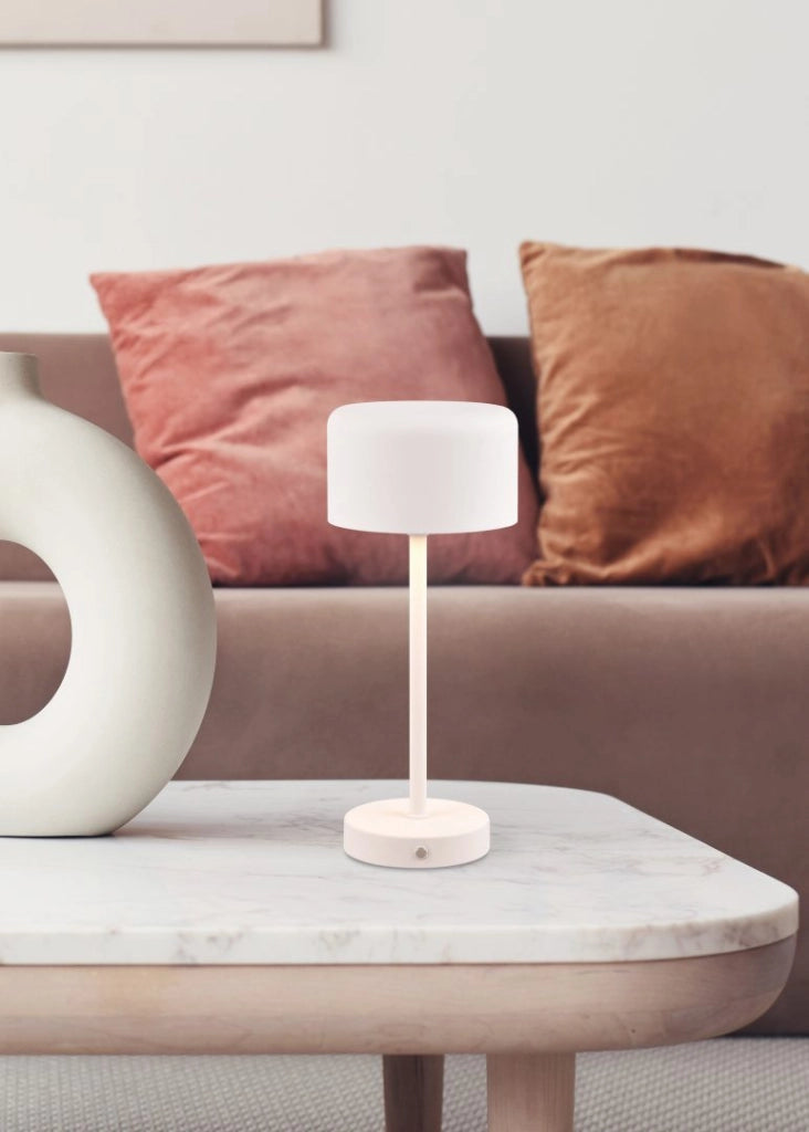 Lampada tavolo ricaricabile touch LED bianca RL Jeff