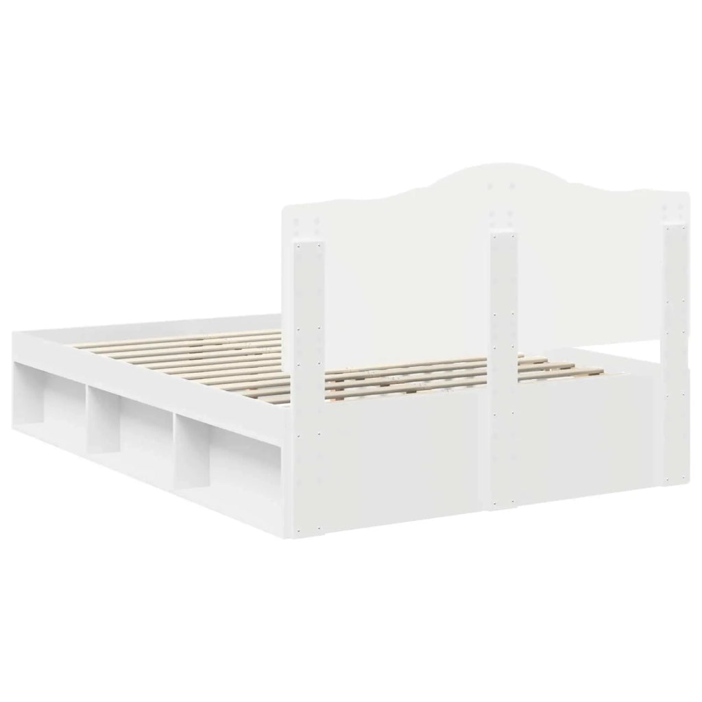 Struttura del letto Bianco 160 x 200 cm Pino massello 3413281