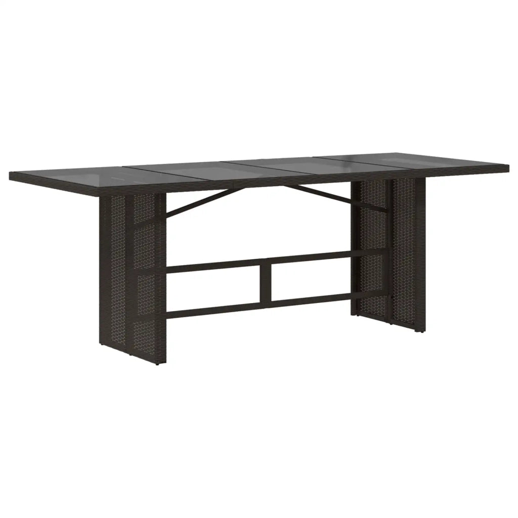 Set da pranzo per esterni 9 pz Nero polyrattan 3448949