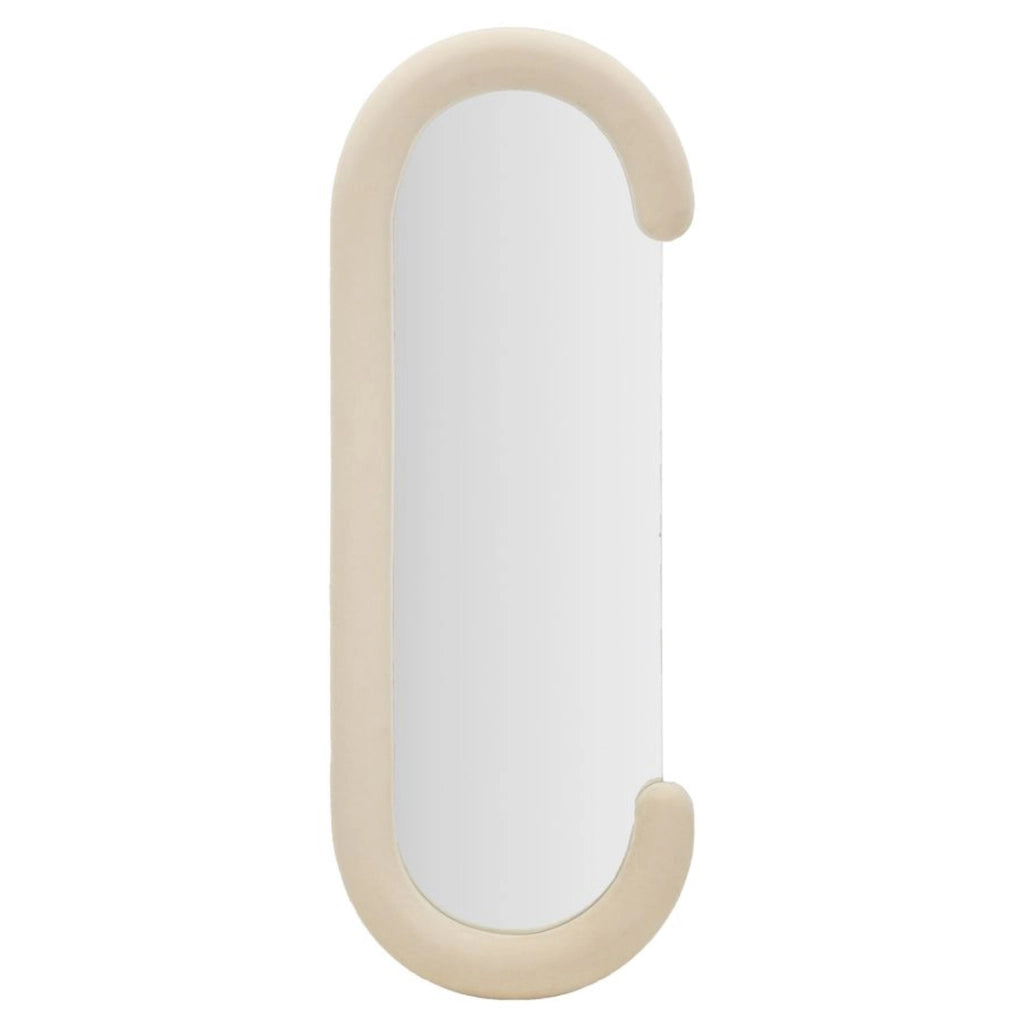 Specchio con Cornice Ecci, Beige, MDF, 60x7x160 cm