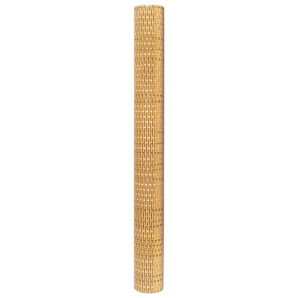 Schermo da balcone | Paravento da Balcone Marrone Chiaro 1000x80 cm in Polyrattan