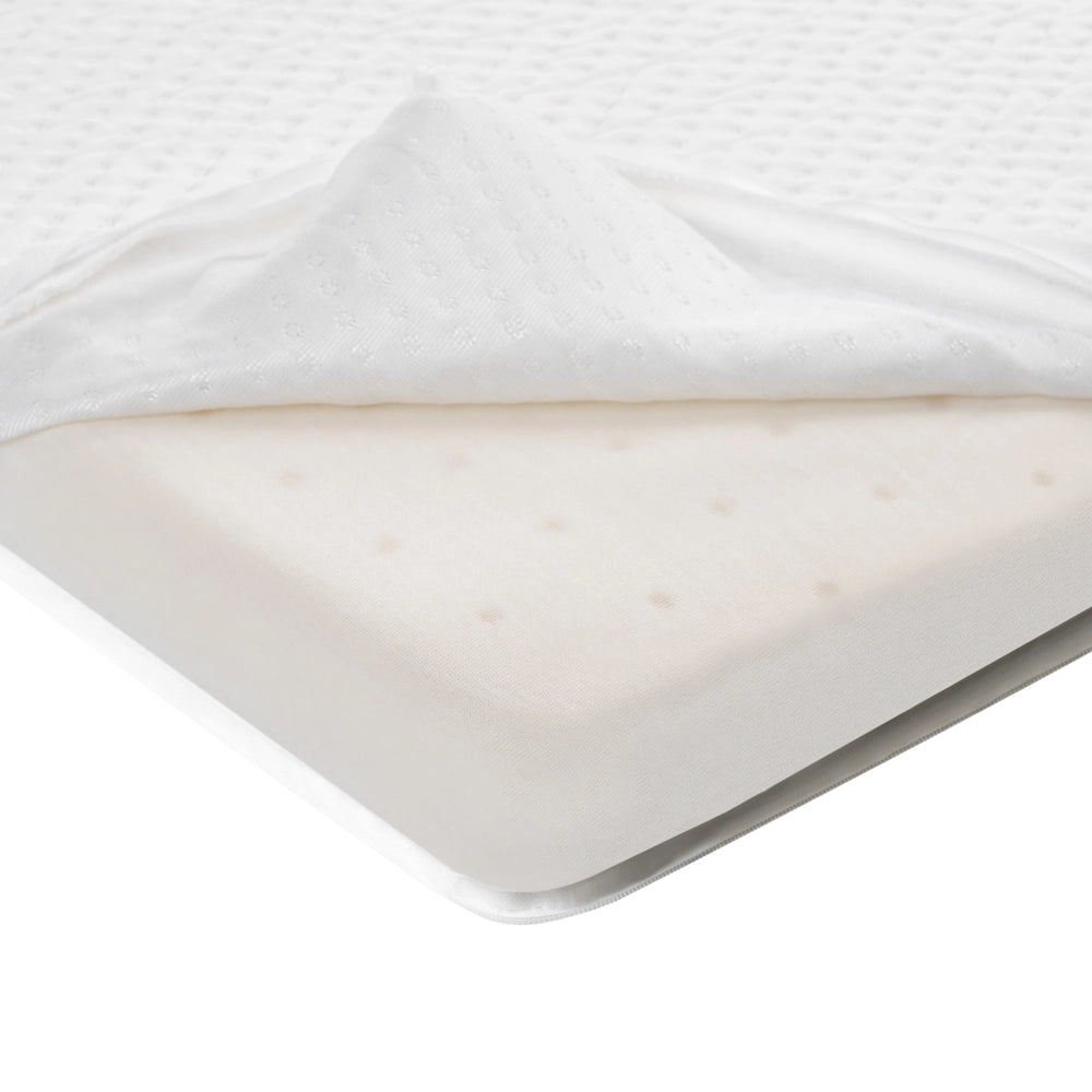Coprimaterasso in schiuma bianca 140 x 200 cm comfort morbidezza