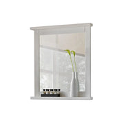 Specchio da bagno rettangolare bianco 80x70 cm design