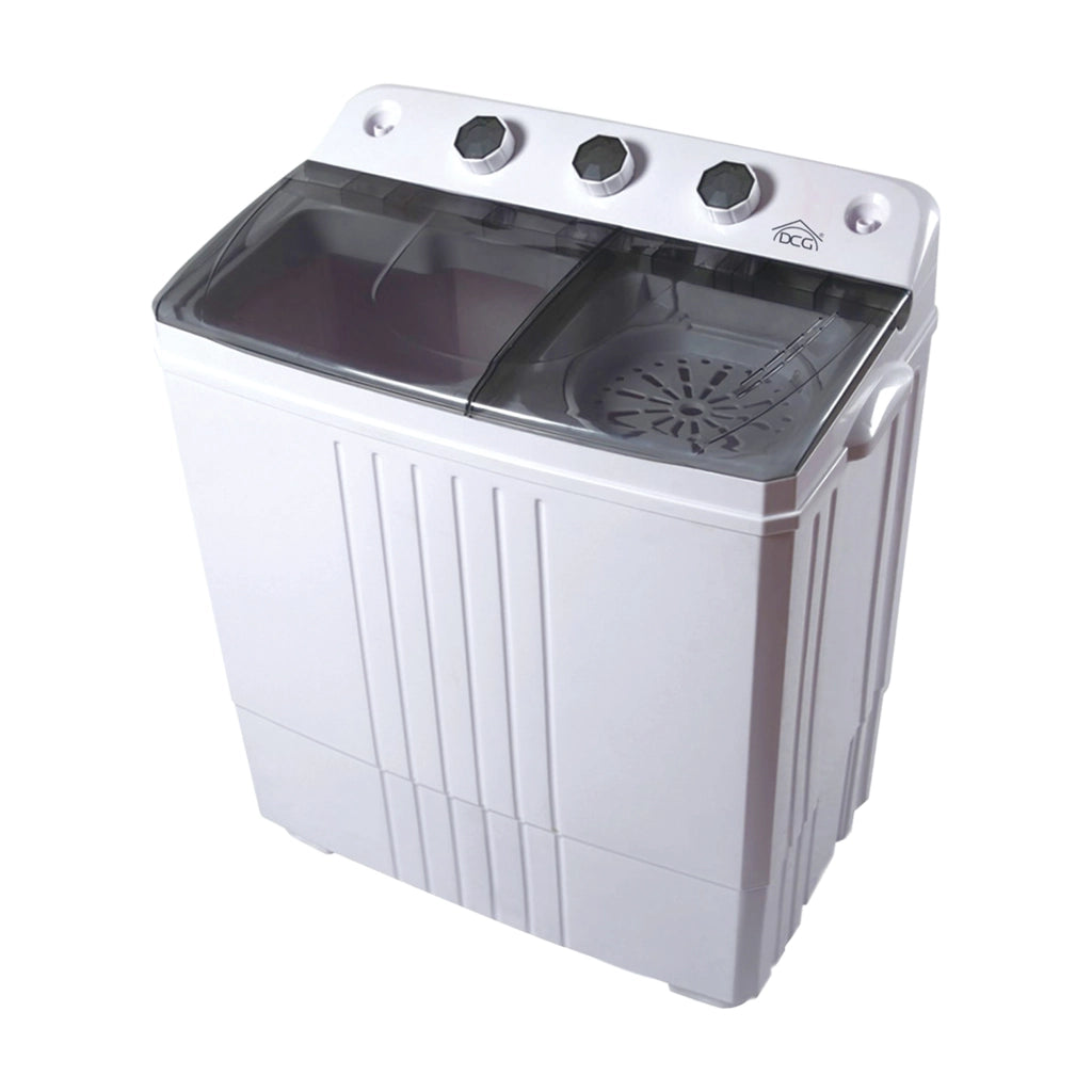 Mini Lavatrice Portatile 4,5 kg con Centrifuga, Lavatrice Semiautomatica per Camper, Campeggio, Barca, Caravan e Case Vacanza - DCG ML5970