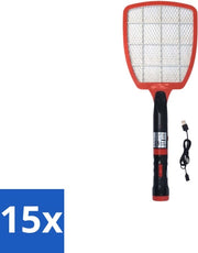 Fly Shock Plus - Zappatori elettronici per insetti - Potenti e ricaricabili - Pacchetto in bulk - 15 pezzi